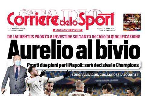 PRIMA PAGINA - Cds Campania: “Aurelio al bivio”