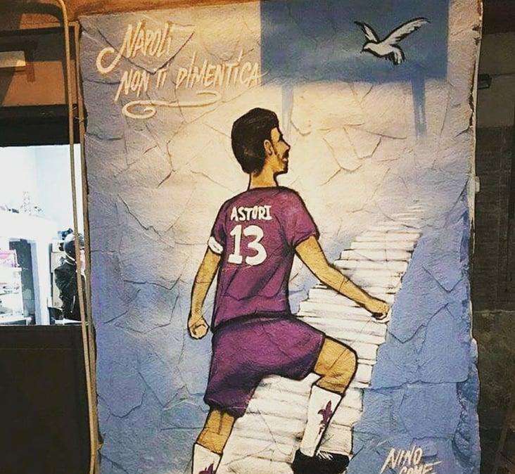 FOTO - Meraviglioso murales per Astori: "Napoli non ti dimentica!"