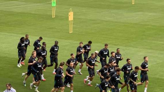 Castel di Sangro, tutti in gruppo per la corsa! Anguissa pienamente recuperato