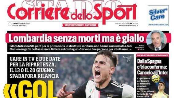 PRIMA PAGINA - CdS - La proposta di Spadafora: "Gol per tutti"