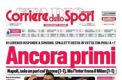 PRIMA PAGINA - CdS Campania sul Napoli: "Ancora primi"