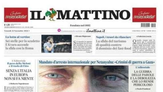 Il Mattino: “Sei stelle per lo scudetto. E Kvara accende la sfida con la Roma"