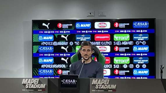 Sassuolo, Dionisi in conferenza: "Bravi, siamo rimasti in partita. Il Napoli ha qualità per restare primo"