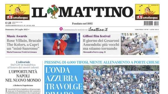 Il Mattino: "L'onda azzurra travolge Dimaro"