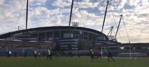 VIDEO - Match a campo ridotto per gli azzurri, sullo sfondo l'Etihad