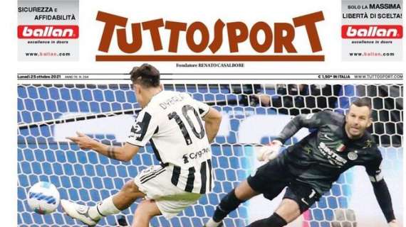 PRIMA PAGINA - Tuttosport: "Napoli stop: il Milan lo raggiunge in vetta"