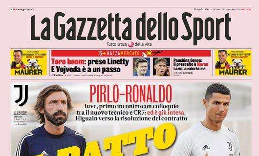 PRIMA PAGINA - Gazzetta: "Conte o Allegri, il giorno del verdetto in casa Inter"