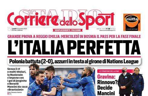 PRIMA PAGINA - CdS Campania: "Osimhen lotta, Mertens segna"