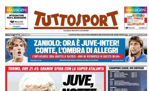 PRIMA PAGINA - Tuttosport: "Juve, notte dal dentista. Zaniolo, è Juve contro Inter"