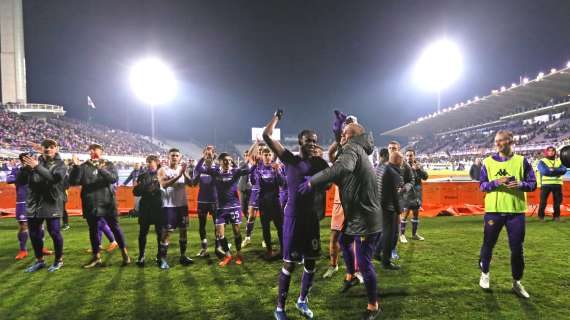Entusiasmo Fiorentina per il sogno Champions: in 6mila a Sassuolo e tutti in viola