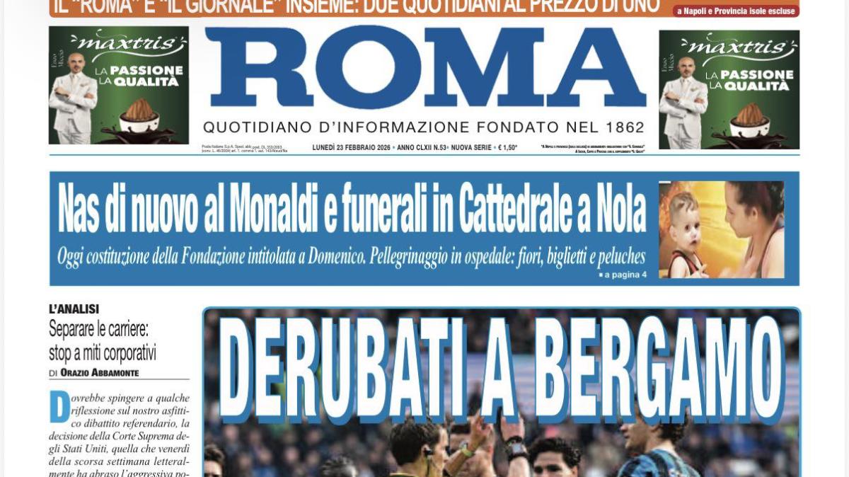 Lo scandalo di Bergamo in prima su Il Roma: "Derubati a Bergamo"
