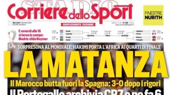 PRIMA PAGINA - Corriere dello Sport: "La matanza"