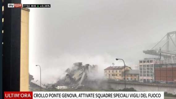 Tragedia a Genova: crolla ponte dell'autostrada A10, si temono vittime 