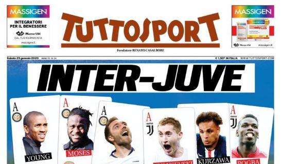 PRIMA PAGINA - L'apertura di Tuttosport su Inter e Juventus: "Pigliatutto!"
