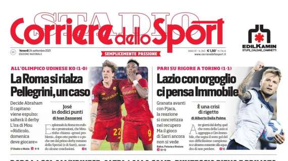 PRIMA PAGINA - Corriere dello Sport: “SchiacciaNapoli”