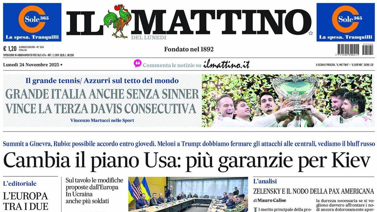 Il Mattino: "La svolta"