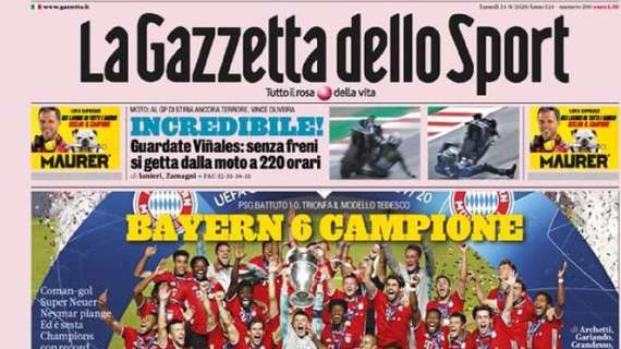 PRIMA PAGINA - Gazzetta: "Zhang vuole evitare divorzio con Conte"