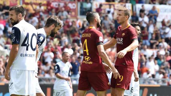 Roma-Chievo 2-0 al 45': gli ospiti sfiorano il gol prima dell'intervallo
