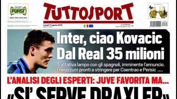 PRIMA PAGINA - Tuttosport: "Juve favorita ma serve Draxler. Al Genoa s'infortuna pure Perotti"