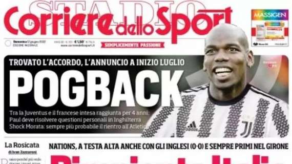 PRIMA PAGINA - Corriere dello Sport: "Rimpianto Italia"