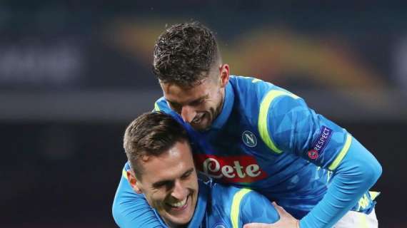 Il Napoli è la squadra in EL che ha mandato in rete più giocatori dai sedicesimi in poi, il dato