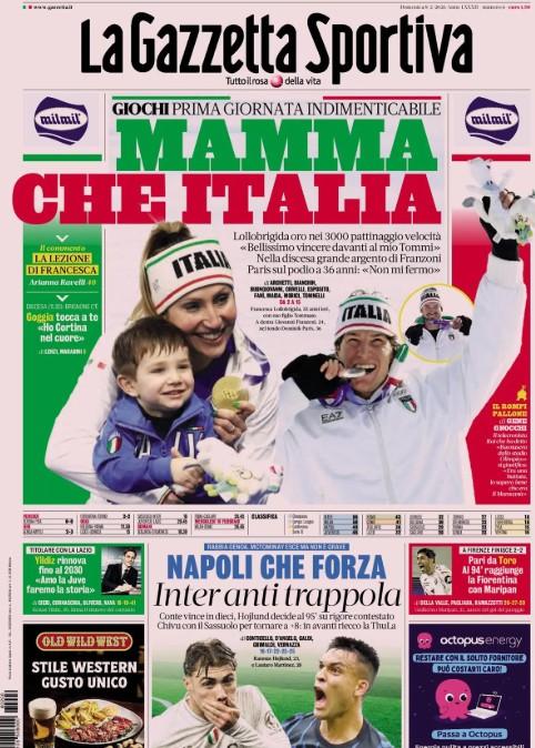 Gazzetta elogia il Napoli: "Che forza! Hojlund decide su rigore contestato"