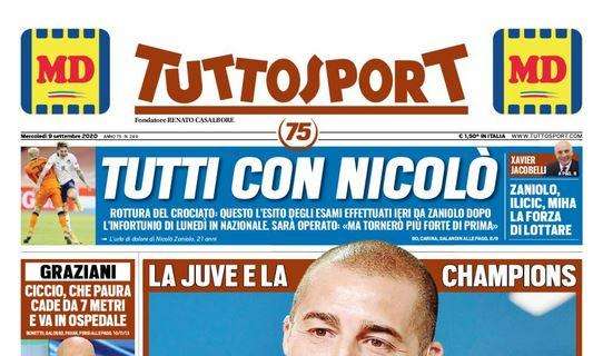 PRIMA PAGINA - Tuttosport apre con Trezeguet: "Pirlo sa come si fa"