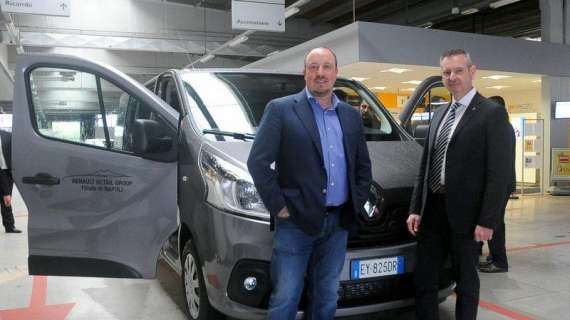 FOTOGALLERY - Benitez e Bigon in visita alla Renault: quattro nuove auto per gli azzurri