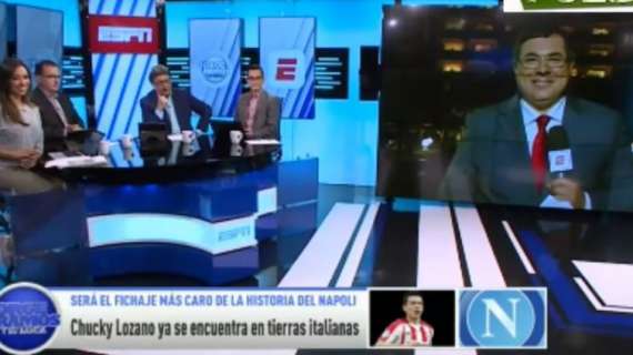 VIDEOGALLERY - Messico impazzito per Lozano al Napoli: ESPN e FOX in diretta no stop da Roma