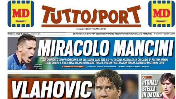 PRIMA PAGINA - Tuttosport apre col caso Vlahovic: "Premier o Juve"