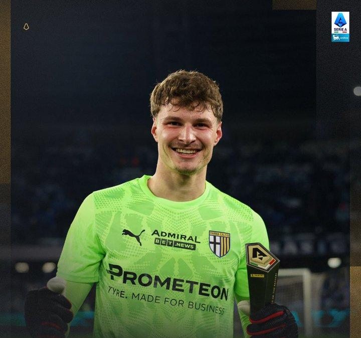 Parma, che debutto per Rinaldi! Ferma il Napoli e si aggiudica il premio di MVP