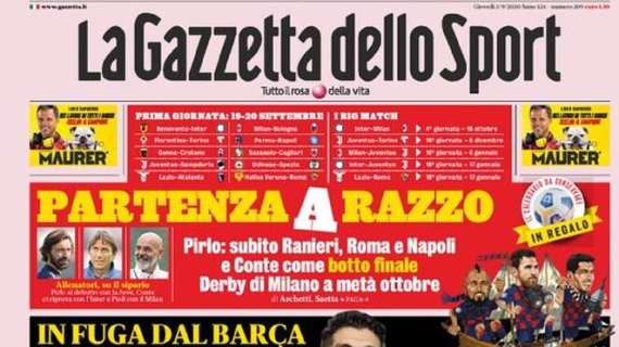 PRIMA PAGINA - Gazzetta: "Tridentone Juve: c'è l'intesa con Suarez"