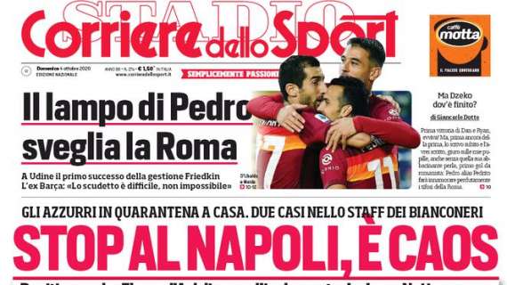 PRIMA PAGINA - CdS: "Stop al Napoli, è caos. Colpo per Gattuso: arriva Bakayoko"