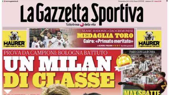 PRIMA PAGINA - Gazzetta: “CR…Napoli. Ronaldo dà l’ok: si può fare"