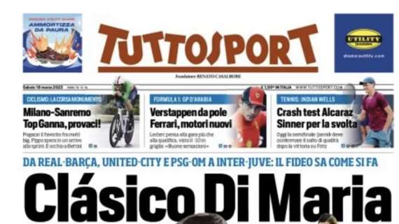 PRIMA PAGINA - Tuttosport: “Milan-Napoli ai quarti, poi altro derby”