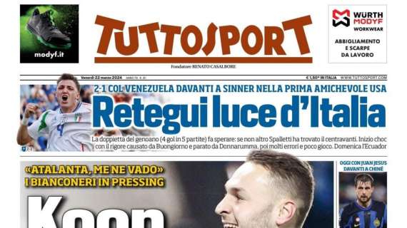 PRIMA PAGINA - Tuttosport: “Razzismo, Acerbi si chiude in difesa”