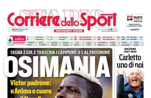 PRIMA PAGINA  - Cds Campania: "Osimania"