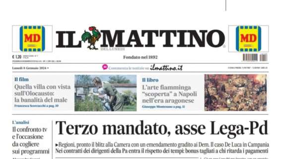 PRIMA PAGINA - Il Mattino: "Chi li ha visti"