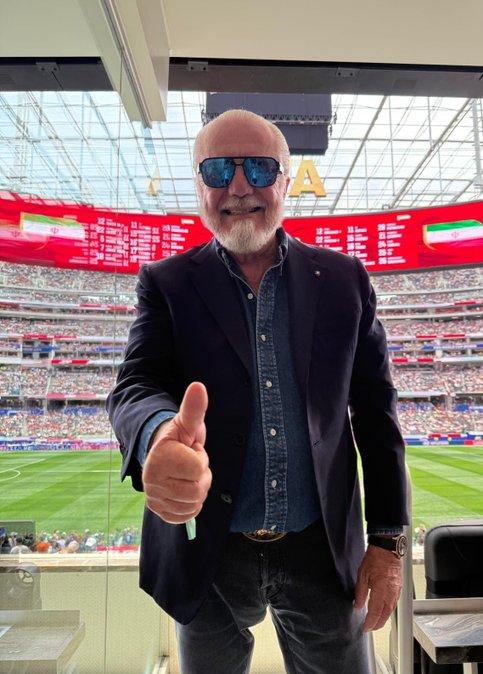 Belgio-Iran, ADL dalla tribuna: "Grande spettacolo!". Lo scatto postato dal presidente