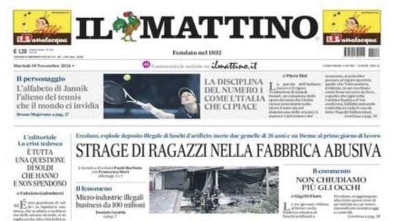 Il Mattino: "L'alfabeto di Jannik: l'alieno del tennis che il mondo ci invidia"