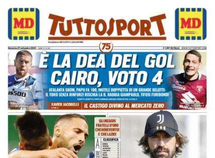 PRIMA PAGINA - Tuttosport tra anticipi e posticipi: "Urlo Inter! Fame Juve"