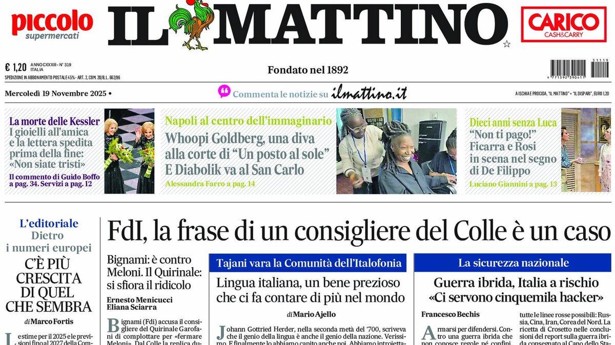  Il Mattino: “Conte, il cuore oltre le tensioni”