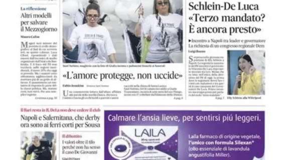 PRIMA PAGINA – Il Mattino: “Napoli-Salernitana ai ferri corti per Sousa”