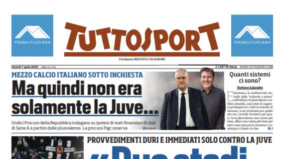 PRIMA PAGINA - Tuttosport: “Il Napoli sfida lo shock”
