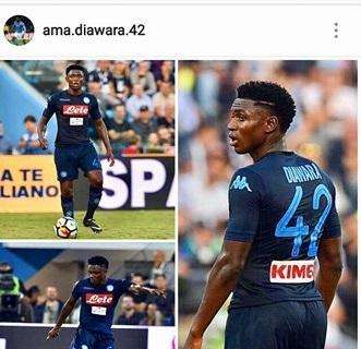 FOTO - Diawara esulta su Instagram, spunta il commento di Allan: "Bravo GoldenBoy!"