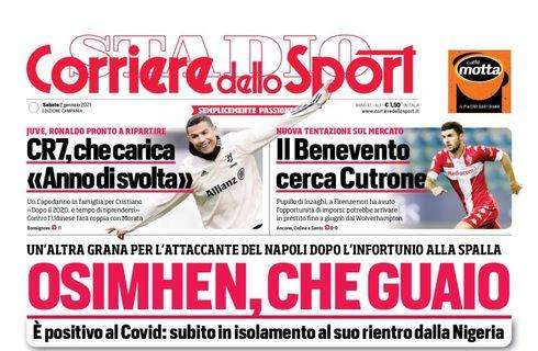 PRIMA PAGINA - CdS Campania: "Osimhen, che guaio! Polemica per il party in Nigeria"
