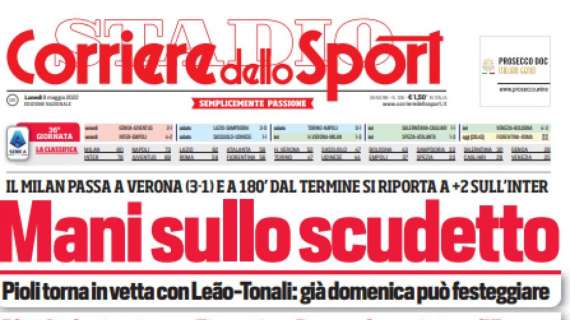 PRIMA PAGINA - Corriere dello Sport: "Mani sullo scudetto"