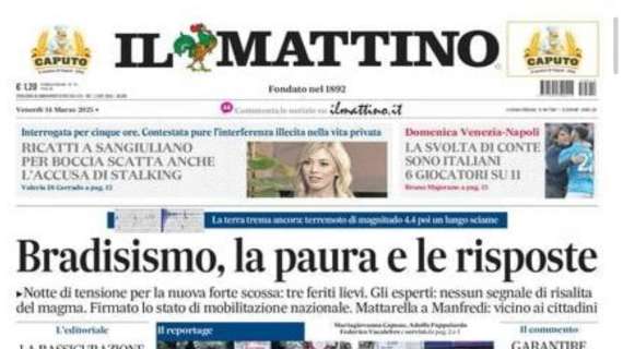 Il Mattino: “La svolta di Conte: sono italiani 6 giocatori su 11”