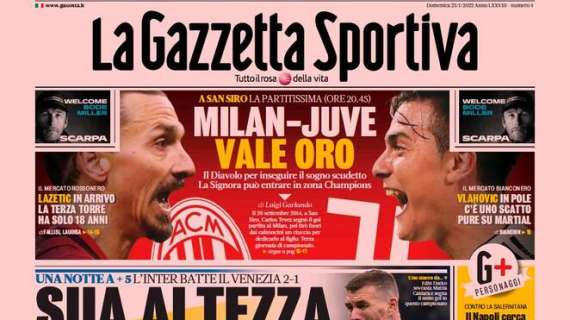 PRIMA PAGINA - Gazzetta: "Il Napoli cerca gol in maschera, Osimhen titolare"