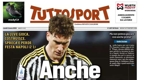 PRIMA PAGINA - Tuttosport affranto sulla Juve: "Anche sfortunata!"